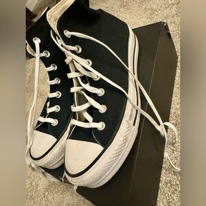 Black High-Top Platform Converse